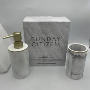 Sunday Citizen Resin Bath Set new marble